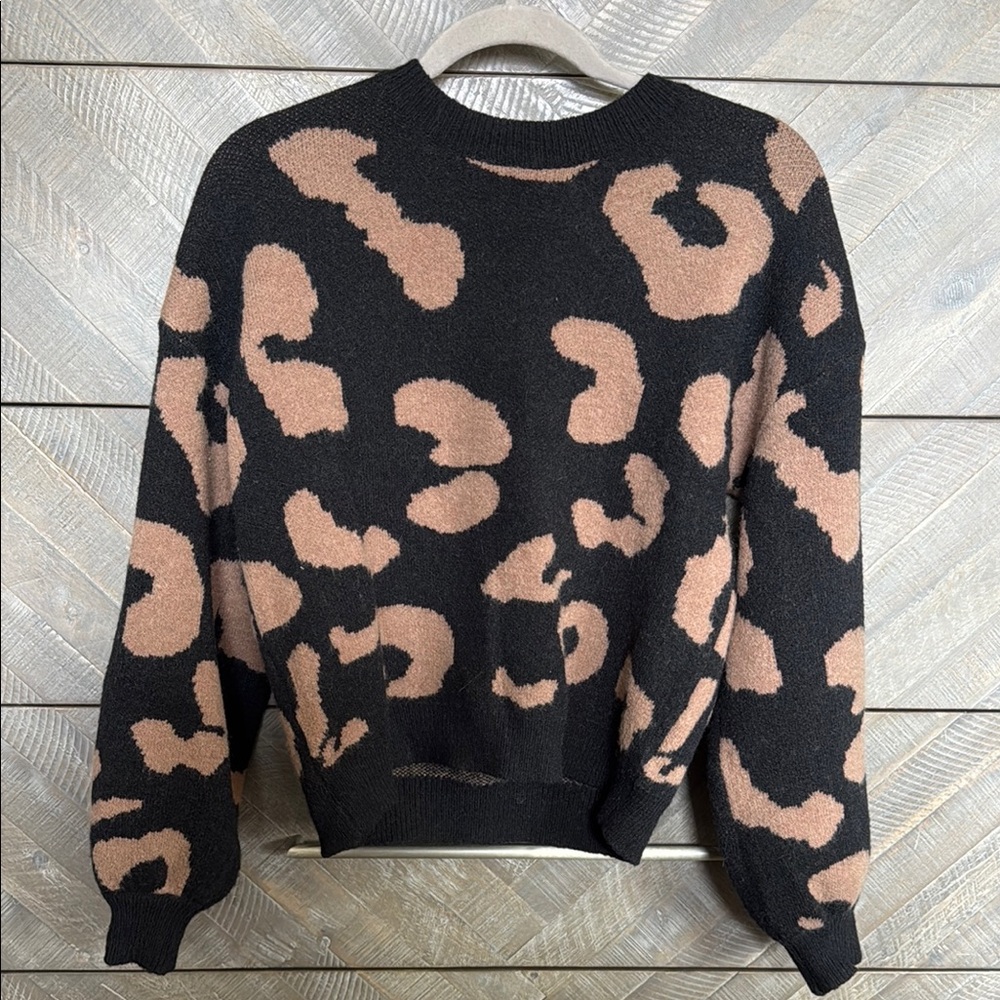 Stylish Black and Brown Women's Sweater